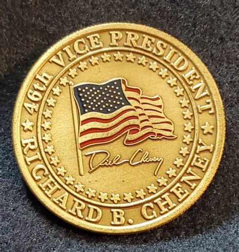 Rare 46th Us Vice President Richard B Dick Cheney Non Chief Challenge Coin 149 99 Picclick