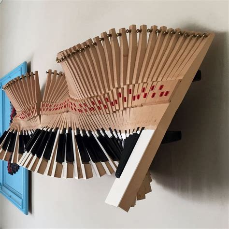 Sound Wave An Upcycled Piano Key Wall Sculpture Etsy Wall