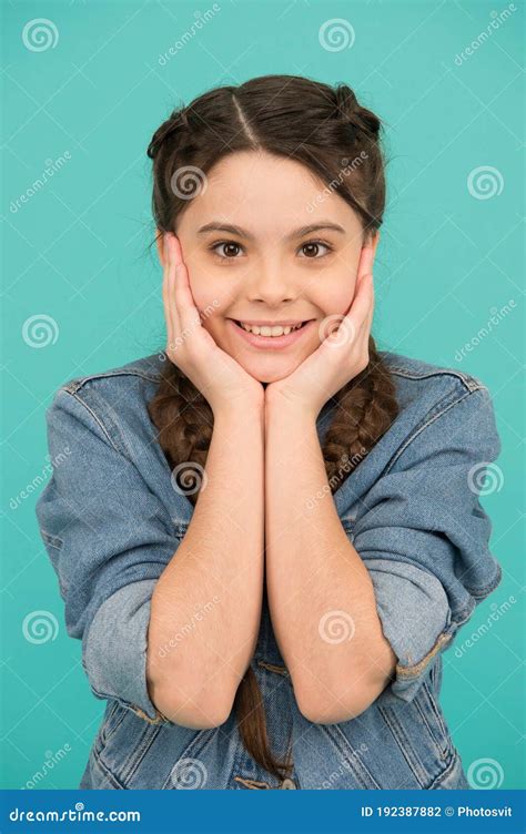 Smiling Teen Girl With Beautiful Healthy Smile Emotional Response