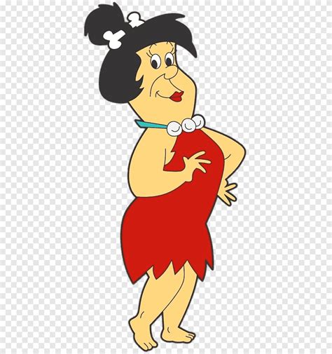 Flintstones Female Character Illustration Edna Flintstone At The