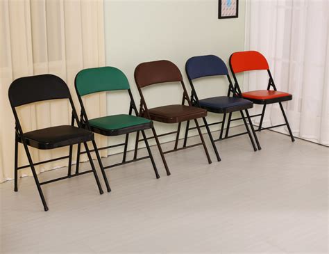 Visit us today and buy now! Kingnod Wholesale Color PU Steel Foldable Folding Chairs ...