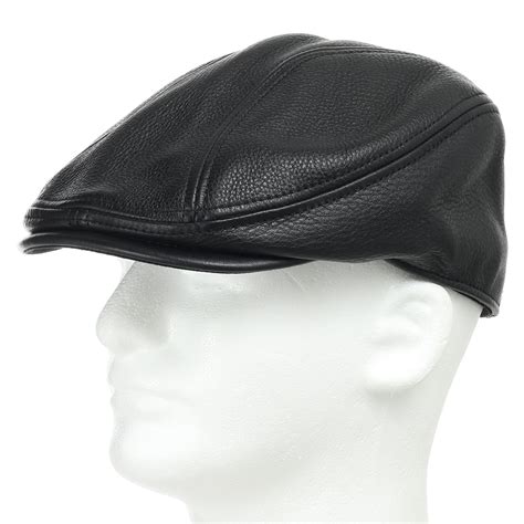 Ultrafino Stockton Driving Classic Leather Ivy Flat Caps Hat Newsboy