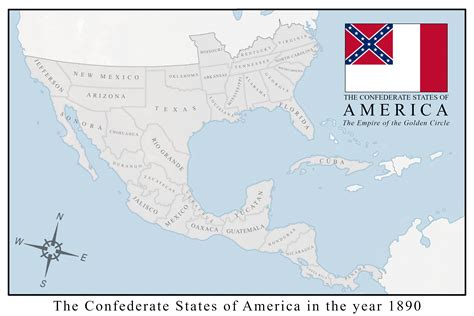 The Confederate States Of America And The Golden Circle 1890 R