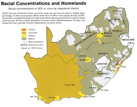 Southafricaracialmap1979 Glimpse From The Globe