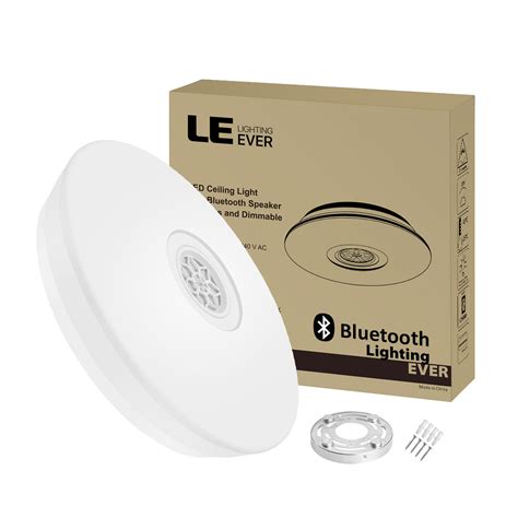 Buy starlight music led ceiling light lamp, 72w rgbw flush mount round with bluetooth speaker, dimmable color changing light fixture work with app control at walmart.com Smart Home 24W LED Flush Mount Ceiling Light Fixture RGBW ...