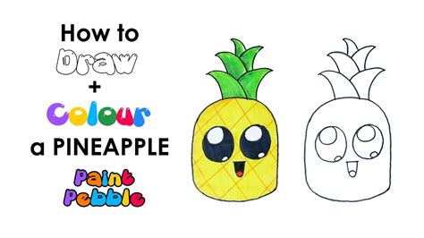 How To Draw A Cute Pineapple Step By Step Easy Pineapple