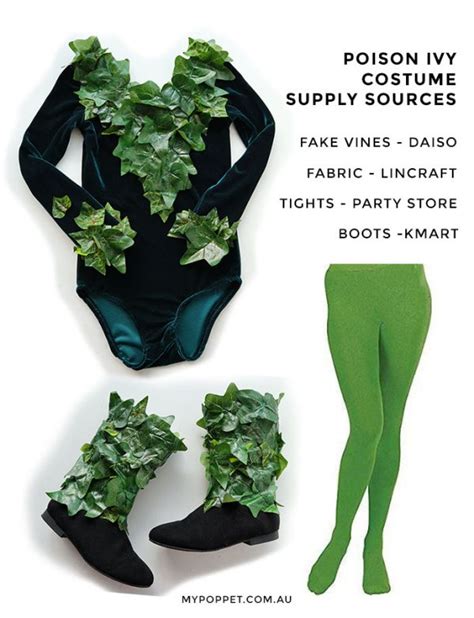 Diy Poison Ivy Costume Cosplay My Poppet Makes