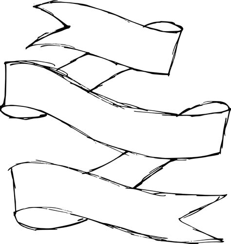 9 Hand Drawn Banner Ribbon (PNG Transparent) | OnlyGFX.com png image