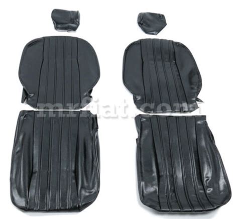 Fiat 124 Spider Black Seat Covers 79 82 New Ebay