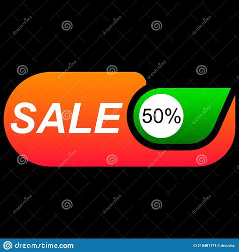 Half Price Discount Store Promotion Label Vector Design Sale Banner