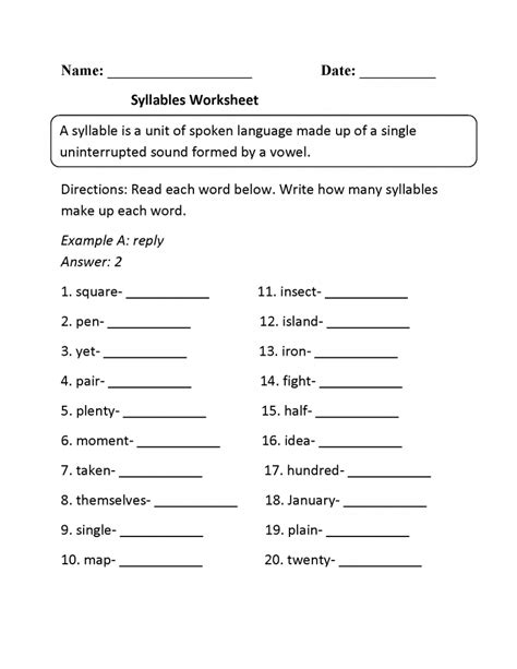 Homeschool English Worksheets 3rd Grade Matthew Sheridans School