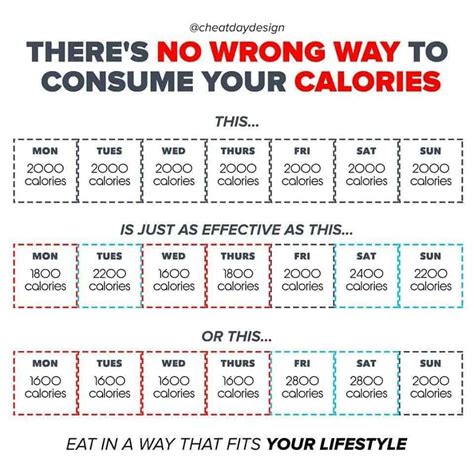 all about calorie cycling cheat day design