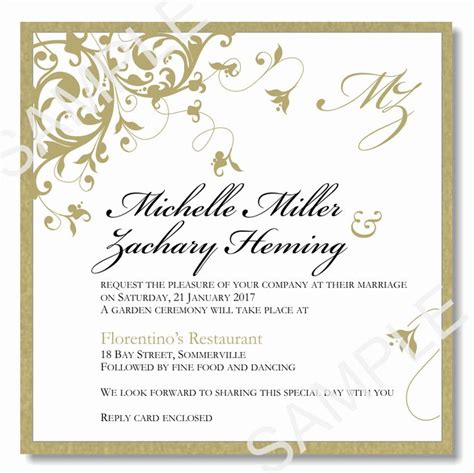 Free Printable Wedding Invitation Template For Microsoft Word
