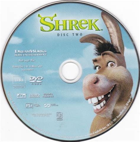 Replacement Shrek Dvd 2001 Disc 2 Widescreen Disc Only Ebay