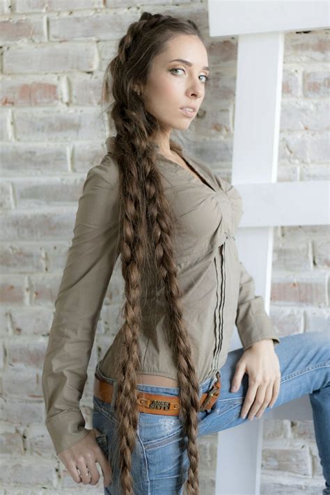 Photo Set Alena Photoshoot Long Hair Styles Braids For Long Hair