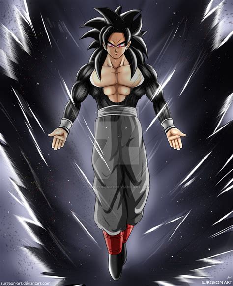 Goku Ssj4 With Black Aura Vid By Surgeon Art Black Goku Personajes