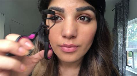 how to apply magnetic eyelashes with a curler youtube