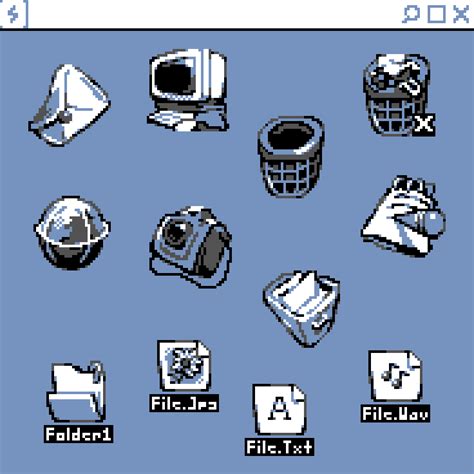 pixilart 90s computer icons by dawgsnatcher