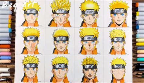 Drawing Naruto In 12 Different Anime Styles By Luismiguelbastidas On