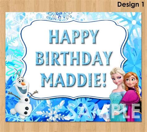 Frozen Sign Frozen Birthday Party Sign By Kidspartyprintables 499