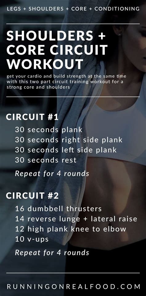 Core Strength Circuit Workout Shoulders Legs And