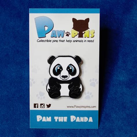 Cute Panda Enamel Pin Panda Pin T Hard Enamel Animal Pin Etsy