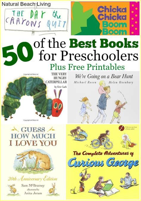 50 Best Books For Preschoolers Free Printables Reading Logs