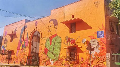 11 Beautiful Wall Murals At Lodhi Colony Delhi So Delhi