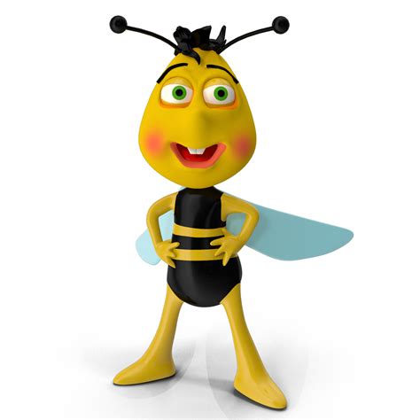 Cute Funny Bee Character 22535762 Png