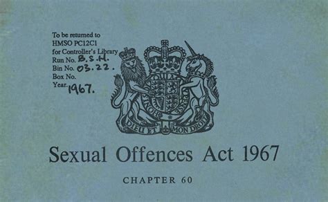 45th anniversary sexual offences act 1967