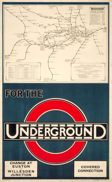 London Underground Poster 1920 London Poster London Underground