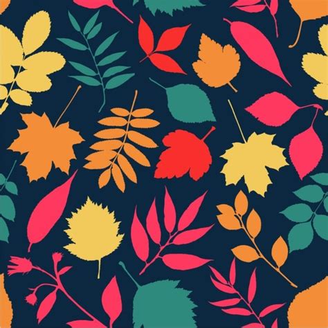 Autumn Seamless Pattern Vector Free Download
