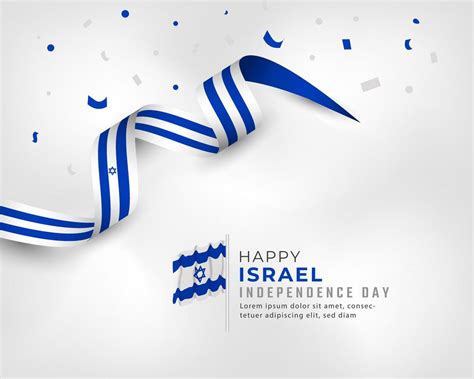 Happy Israel Independence Day Celebration Vector Design Illustration