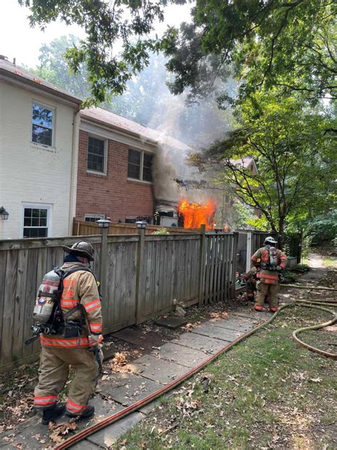 Fire At Rockville Townhouse Involving Ac Unit The Moco Show