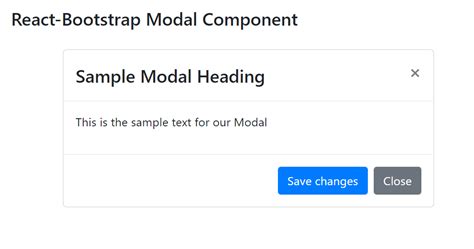 React Bootstrap Modal Example Passing Data And Event Handlers From Starter How To Install