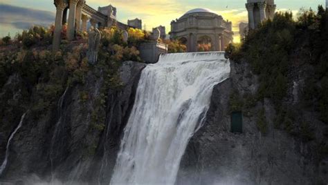 Waterfall Palace Matte Painting On Vimeo