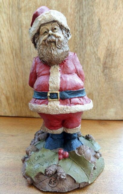 Tom Clark 1987 Gnome Of Mr Claus 64 Santa Hiding T Behind His