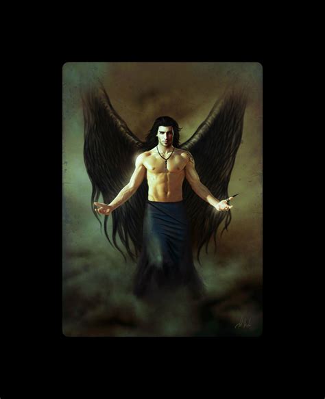 Lucifer Embrace Male Angels In Sci Fi Art