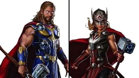 Thor Love And Thunder Promo Art Reveals Thor And The Mighty Thor