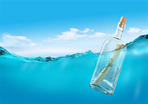 Hd Wallpaper Clear Glass Message Bottle Bottles Cork Paper