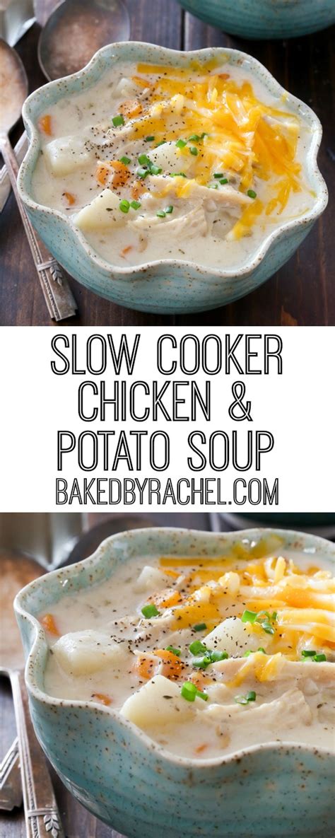 From leek and potato to beef and cabbage, we have plenty of slow cooker soups to keep you warm all winter long! Baked by Rachel » Creamy Slow Cooker Chicken and Potato ...