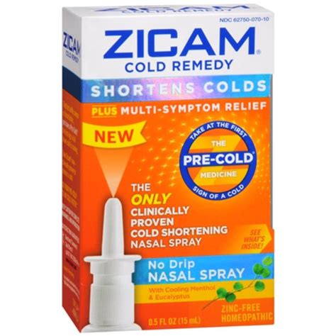 Zicam Cold Remedy No Drip Nasal Spray 5 Fl Oz Reviews 2019