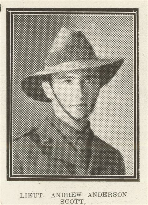 Andrew Anderson Scott Toowoomba And District Ww1 Roll Of Honour