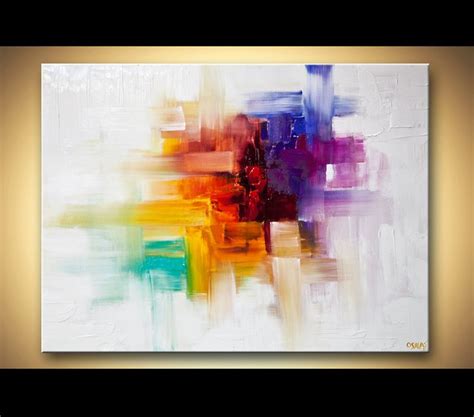 Original Contemporary Modern Abstract Painting On Canvas