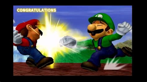 Super Smash Bros Melee Luigi Classic Mode Very Hard Youtube