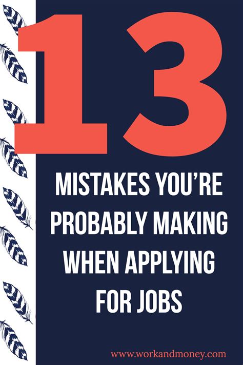 Dont Make These Common Mistakes When Applying For Jobs Job Advice