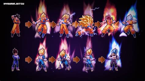 All Transformations Goku And Vegeta Had Goku And Vegeta Dragon Ball Z
