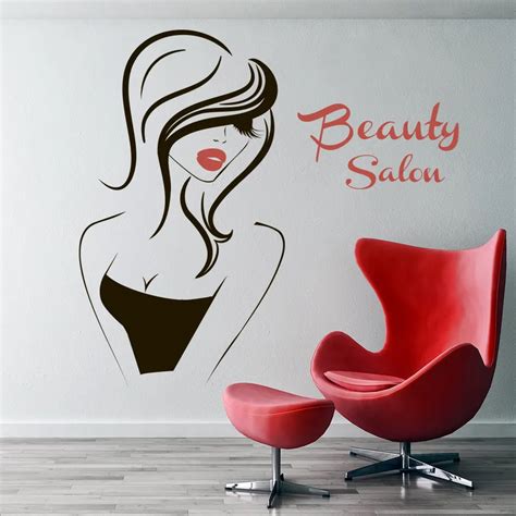 Wall Decal Beauty Salon Vinyl Decal Interior Decor Sticker Hairdresser Hairstyle Hair Barbers