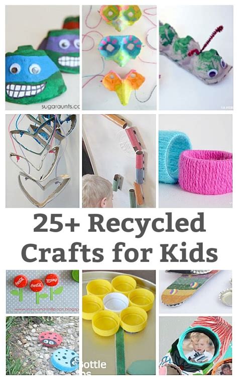 25 Awesome Recycled Crafts For Kids To Make