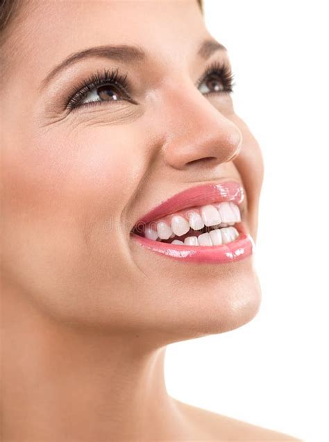 Beautiful Wide Smile Of Young Woman Stock Photo Image Of Cosmetic